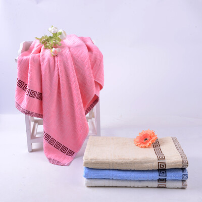 

Vosges jade pure cotton towel single loaded plain dream of youth Plaid thick absorbent adult facial towel 100g Article 34 74cm blue