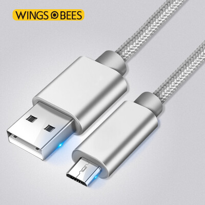 

Bee-wing Andrews Data Cable Micro USB Andrews Interface Mobile Phone Charger Line Power Cord Denim Line 1m Denim Black for Samsung Millet Meizu Sony HTC