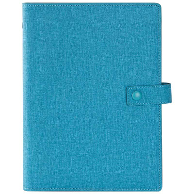 

GuangBo 100 sheets A5 buttoned leaflet notebook / leather notepad betting / light blue GBP8607