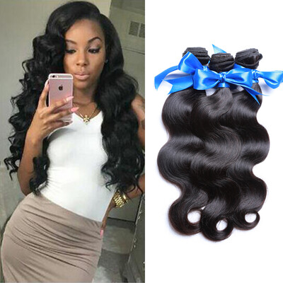 

WYF Virgin Hair Body Wave Человеческие волосы Необработанные индийские человеческие волосы Волшебные пучки волос 3шт.