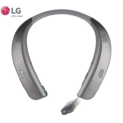 

LG HBS-W120 Wireless / Bluetooth Headset Mobile Phone Headset External Speaker High Definition Audio Dual Microphone Noise Reduction Silver Gray