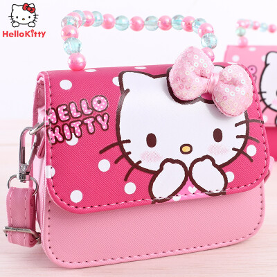 

HELLO KITTY children bag girl Messenger bag Princess fashion portable mini bag R1006 rose