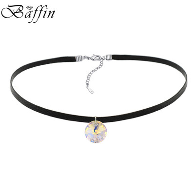 

Круглая кристаллы из элементов SWAROVSKI Колье для ожерелья Цепь из бисера для женщин