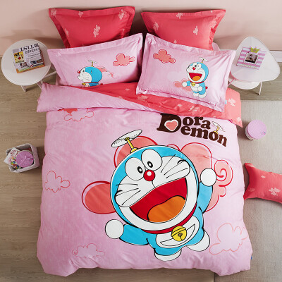 

LOVO cartoon print cotton bed set/bed kit (duvet cover/bedsheet/pillowcase