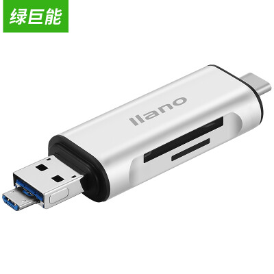 

Green Giant может (Llano) USB3.0 OTG телефон для чтения карт чтения карт памяти SD / TF чтения карт памяти высокой скорости читателя читатель USB карты карты серебра типа с