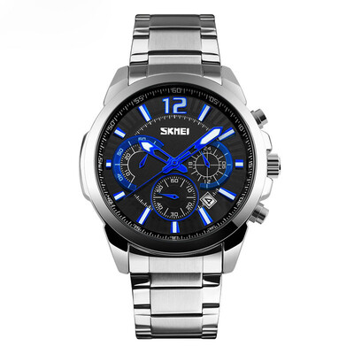 

Steel watch watch waterproof men's watch watch quartz watch running seconds watch as gift for man