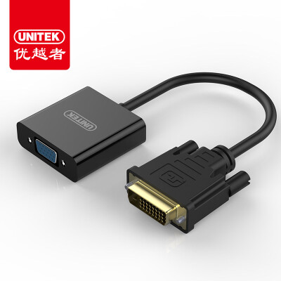 

(UNITEK) dvi to vga line 24 + 1 dvi to vga converter 24 1 конвертер dvi-d для видеокарты VGA с проектором Y-VG05001-BK