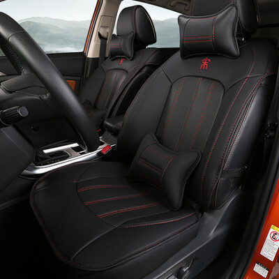 

Hua Yi BYD Song Cushion Four Seasons Universal Leather Seat Refit BYD Song Special Car Seat Cover Auto Parts Leather Deluxe Edition - Sports Black