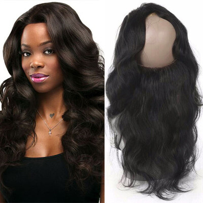 

Indian body Hair 360 Lace Frontal With Bundle 7A Remy Indian Virgin Hair body Lace Frontal Closure With Bundles BabyHair