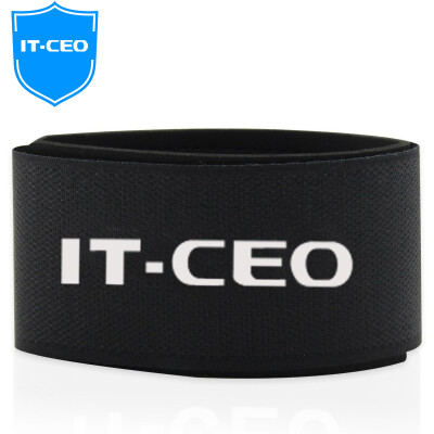 

IT-CEO V726, чтобы увеличить ширину галстука с кабельным шнуром с кабельной линией с кабельной линией с выводом на компьютер, завершающим пряжкой с лентой с 45х5 см черным