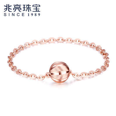 

Zhao Liang jewelry star 18K gold soft ring female models round beads ring 18K female ring soft ring red 18k 15