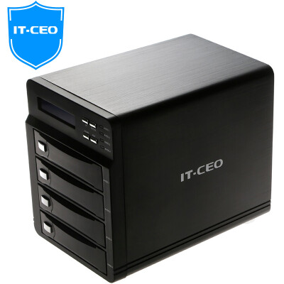 

IT-CEO V14S3 3,5-дюймовый USB3.0 + eSATA с четырьмя дисковыми RAID-дисками массив шкафов шкаф SATA последовательный жесткий диск базовый жесткий диск коробка внешняя коробка черный