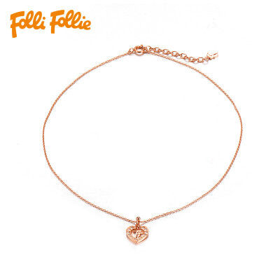 

Folli Follie Fu Li Fu Li plated rose gold love necklace 3N16T022RC