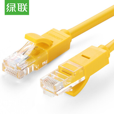 

Зеленый сустав (UGREEN) 6 тип кабеля шесть восемь-жильный витой пары Cat6 Гигабитный сетевой компьютер сетевой кабель перемычки закончил кабель 8 м Black 20163