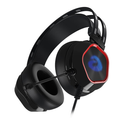 

Dear (daer-u) EH720 headset computer headset headset lightweight enhancement bass stereo headset cool headset glowing headset black and red color