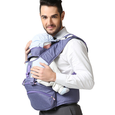

【Jingdong supermarket】 Fu Lei (flavorgirl) back baby waist stool comfortable breathable baby strap multi-functional back baby belt F0351 crystal purple