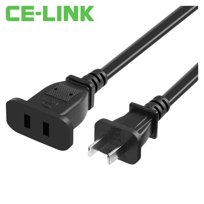 

CE-LINK 2585 2-port 10A power extension cord socket line extension cable 5 m straight head two plug extension line drag line board wiring board connection cable black
