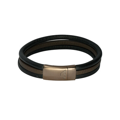 

Armani (Emporio Armani) Мужской коричневый кожаный браслет EGS2216200