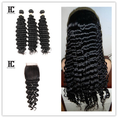 

Brazilian Deep Curly Hair With Closure 3 Bundles Deep Curly Weave Human Hair With Closure Brazilian Deep Curly Hair With Closure