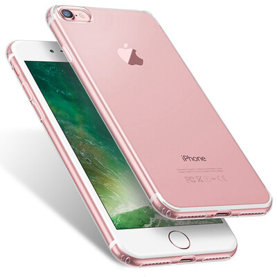 

[2 оболочки 1 фильм - экономичное оборудование] Mei Yi Apple iPhone7 / 8 мобильный телефон случае защитный рукав против удара мягкий и жесткий рукав 4.7 дюйма прозрачный белый