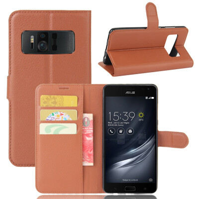 

GANGXUN Asus Zenfone AR ZS571KL Чехол из высококачественной кожи PU с флип-чехлом Kickstand Anti-shock Кошелек для Asus Zenfone AR