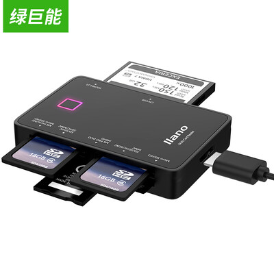 

Зеленый Juneng (Llano) универсальный ридер USB 3.0 высокоскоростной считыватель карт подходит для читателя один SD / TF / M2 / Micro SD / карта памяти CF LJN-CB1003