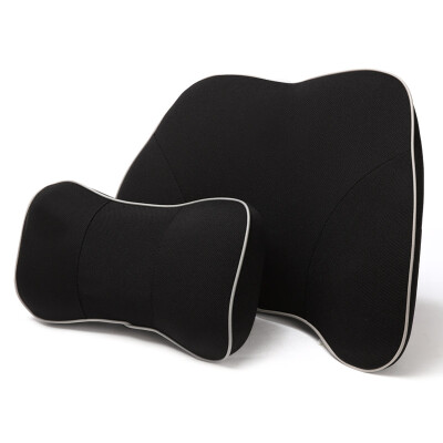 

Wufu Jinniu car headrest pillow cushion bamboo charcoal memory cotton driving office neck pillow belt waist suit cool black