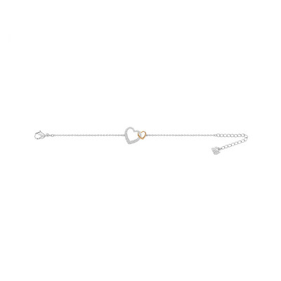 

SWAROVSKI Swarovski pavé double heart bracelet with crystal feel 5156812