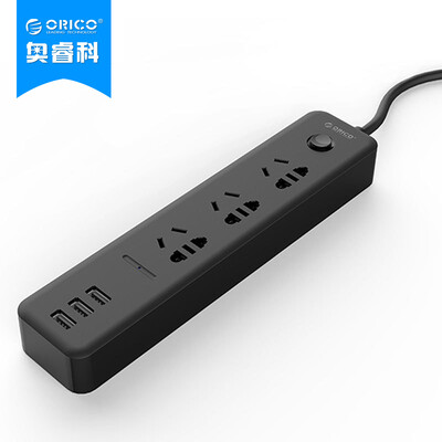 

ORICO DPC-3A3U Умный 3-портовый USB Удобная настройка движения 3-позиционная розетка / вставка / патч-панель / клеммная колодка 1,5 м длина провода черный