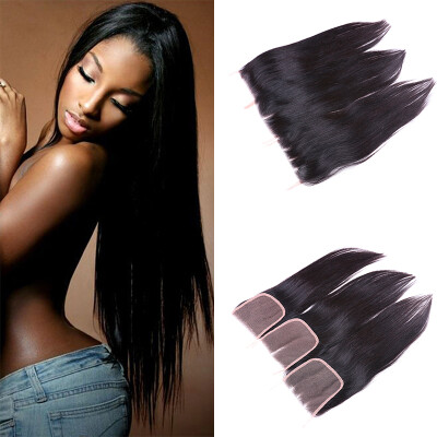 

Human Hair Free/Middle/Three Part Lace Closures 8A Grade 4*4 Virgin Peruvian Hair Straight Lace Closure 100% Unprocessed Virgin