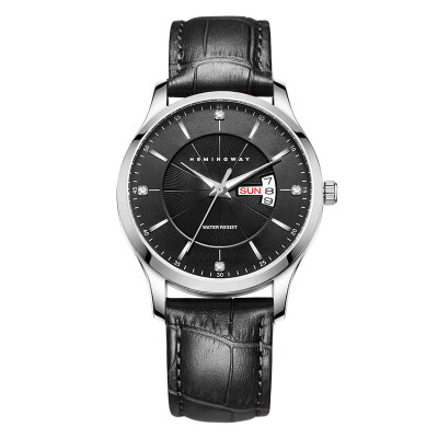 

HEMINGWAY Commercial Fashion Calendar Stainless Steel Quartz Mens Watch