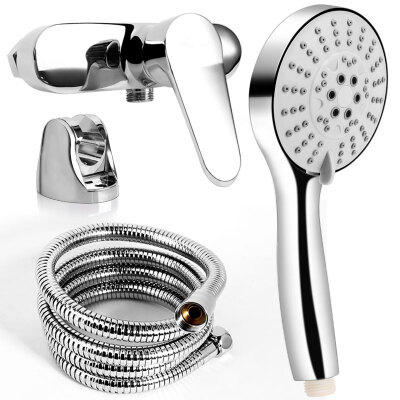 

DEZHONG 9008 shower head set simple shower hot&cold copper mixing valve hand shower four sets of concealed