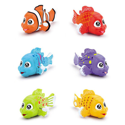 

Mom&Baba babamama on the wind winding toys baby early childhood educational toys will run cartoon fish 6 Pack B6001