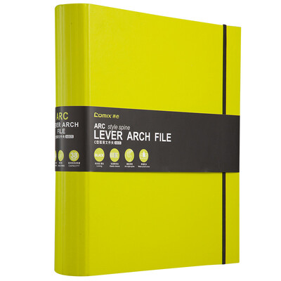 

Coix A4 2 inch ARC arc back spine folderfolderfolder A805 green