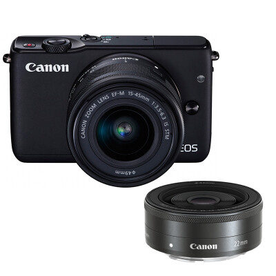 

Canon EOS M10 miniature single electric double head kit black (zoom EF-M 15-45mm) & (fixed focus EF-M 22mm f / 2 STM)