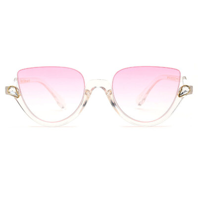 

кпп глаз очки женщин роскошь полу rimless четкие солнцезащитные очки женщина бренд кошек sonnenbrille солнце шейдеров