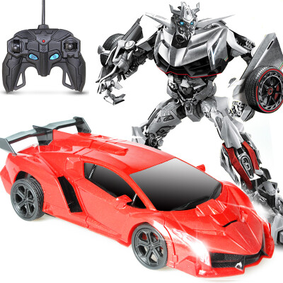 

Austrian Chi Jia AoZhiJia a key Transformers Lamborghini remote control car model children's charge remote control car electric toy poison - red