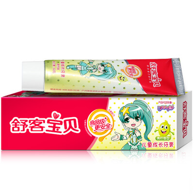 

Shuke baby sakykids children grow toothpaste lime flavor 2-12 children 60g new&old packaging random hair