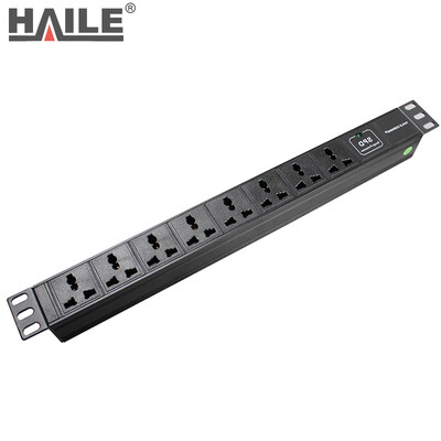 

Haile D3100-16A8-G Industrial 16A8 Position 250V Cabinet PDU Power Socket Board Lightning Surge Terminal Block Strip Patch Panel 4000W2 Meter