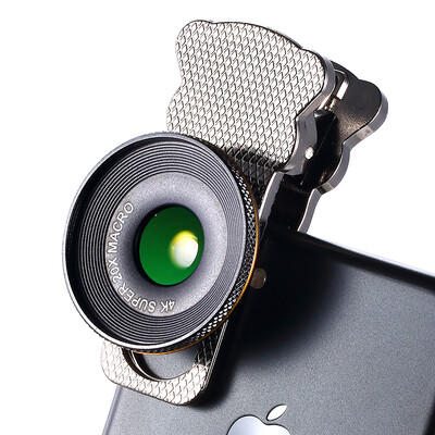 

Chuai Le (cherllo) 055J mobile phone lens no distortion macro special black Phnom Penh Apple iPhone6 ​​Huawei millet high-definition external camera jewelry