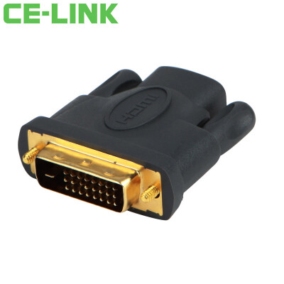 

CE-LINK HDMI to DVI24 + 1 штекерный разъем для разъема позолоченный прямой удлинительный кабель для головы HDMI-DVI видеоконвертер головной двухсторонний конвертер 2078