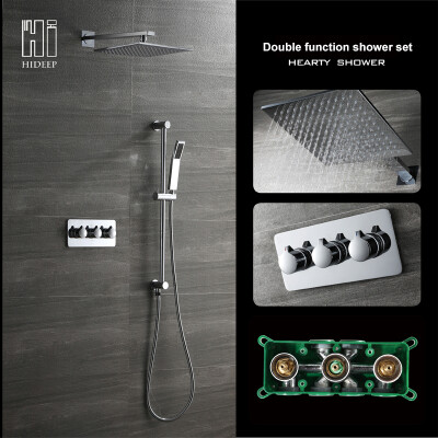 

HIDEEP New Fashion Wall Mounted Bathroom Rain Shower Set