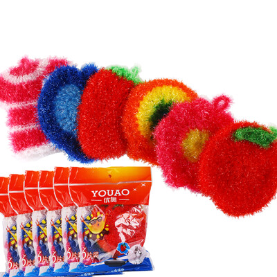 

YOUAO YOUAO hand crochet wash towel cleaning towel wipes 6 loaded UMBD6