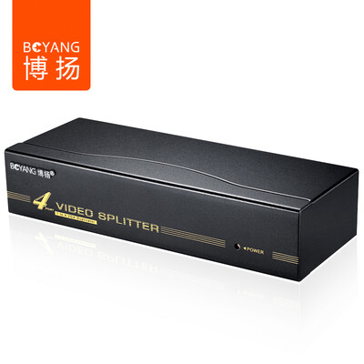 

Bo Yang BOYANG BY-504 VGA splitter one quarter split screen HD video TV computer 1 drag 4 divider 500MHZ