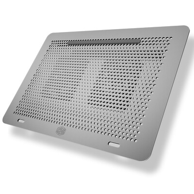 

Cooler Master MasterNotepal Stent Radiator Molded Aluminum Surface Sandblasted Coat Snap Fan Silver