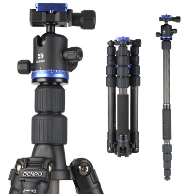 

Beno Benro tripod IT19C SLR tripod reversal variable monopod carbon fiber tripod head set portable