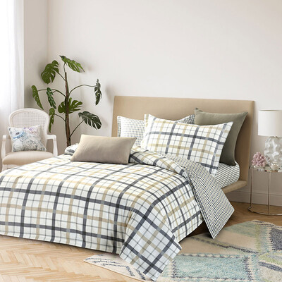 

Yingxin textile three-piece cotton simple dormitory sheets quilt cover three-piece suit 12-meter-long bed of the Weiyangyangfen