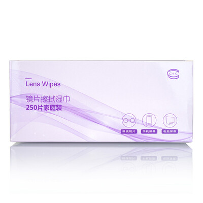 

C & C Lens Wip Wipes Family Pack 250 pcs (5pcs / carton * 50) Mobile Phone Lens Glasses Cleaning Paper SLR Camera Lens Computer Cleaning Paper