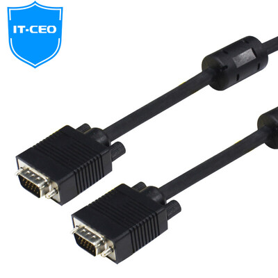 

IT-CEO Project Level VGA Cable vga3 9 Professional HD Computer Monitor Cable Notebook TV Video Line Projector Line 10m Black V08V2-A