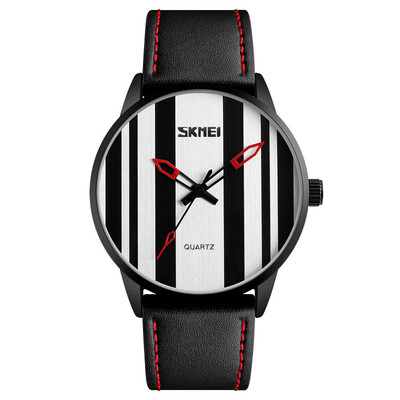

Men's watch classic plate real belt quartz watch fashion waterproof as gift for men